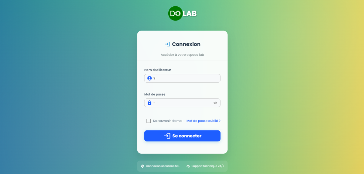 Aperçu de l'interface DO-LAB